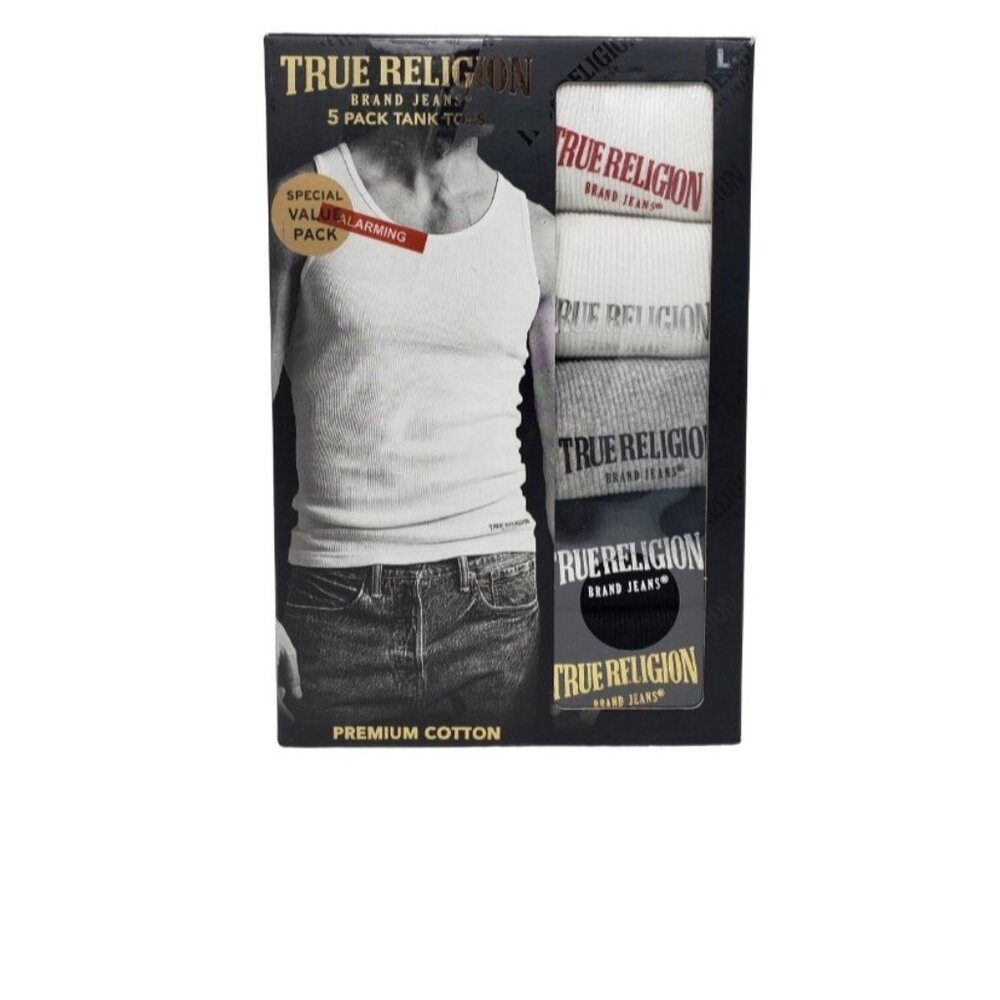 True Religion 5 pack Tank Tops L (42-44)